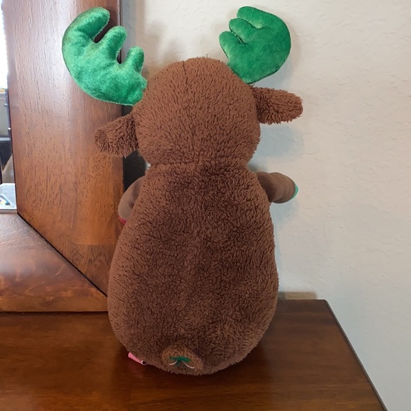 Okee Dokee Reindeer Plush Green And Brown - Picture 5 of 11